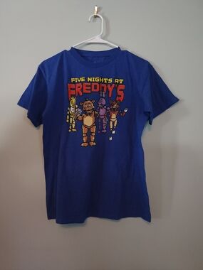 Freddy Royal Blue Pixel Animatronics Short Sleeve Tee